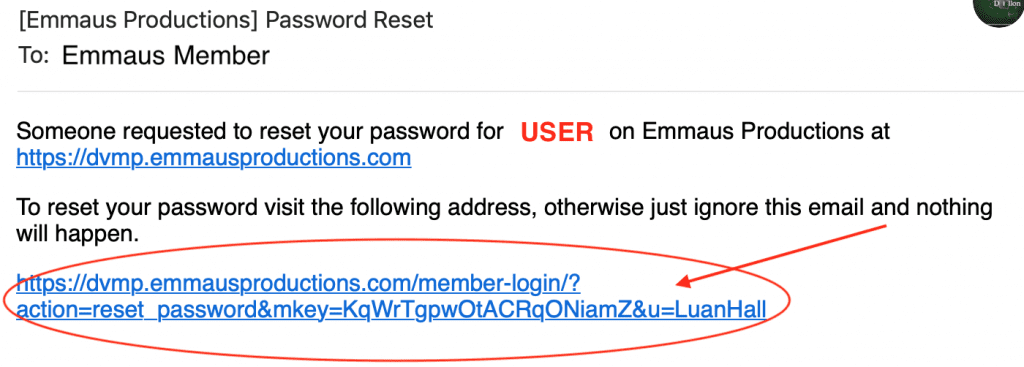 Forgot Password screenshot instructions